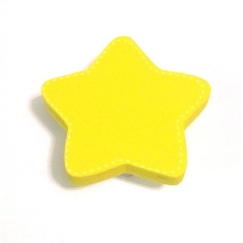 Sarı Yıldız Motifli Bebek Kulp Modeli