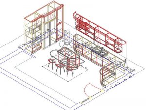 3d mutfak çizimi