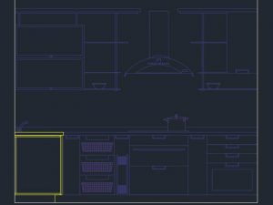 mutfak autocad dwg