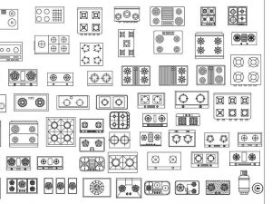 autocad mutfak aksesuarları dwg